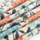 print on herringbone fabric