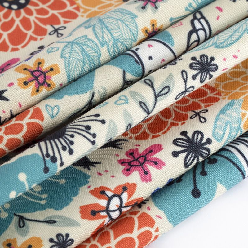 Printing On Canvas Fabric Woven Canvas Digital Fabric Print