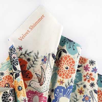 velvet shimmer fabric printing