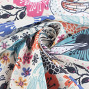 urbaner voile stoff bedruckt mit muster