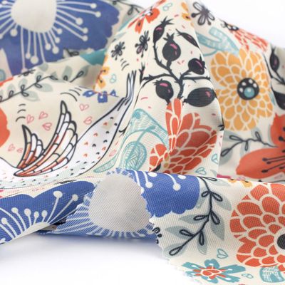 Voille de Ville Fabric flag printing