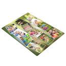 collage glass chopping board
