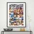 photo collage poster print framed in lifestyle setting