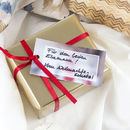 Foto Etiketten für Geschenke