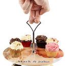 alzata per cupcake con foto