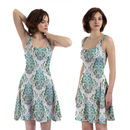 Custom Print Skater Dress With Sleeves