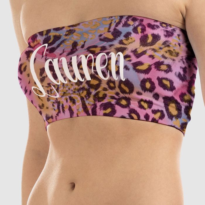 bandeau tube top
with name