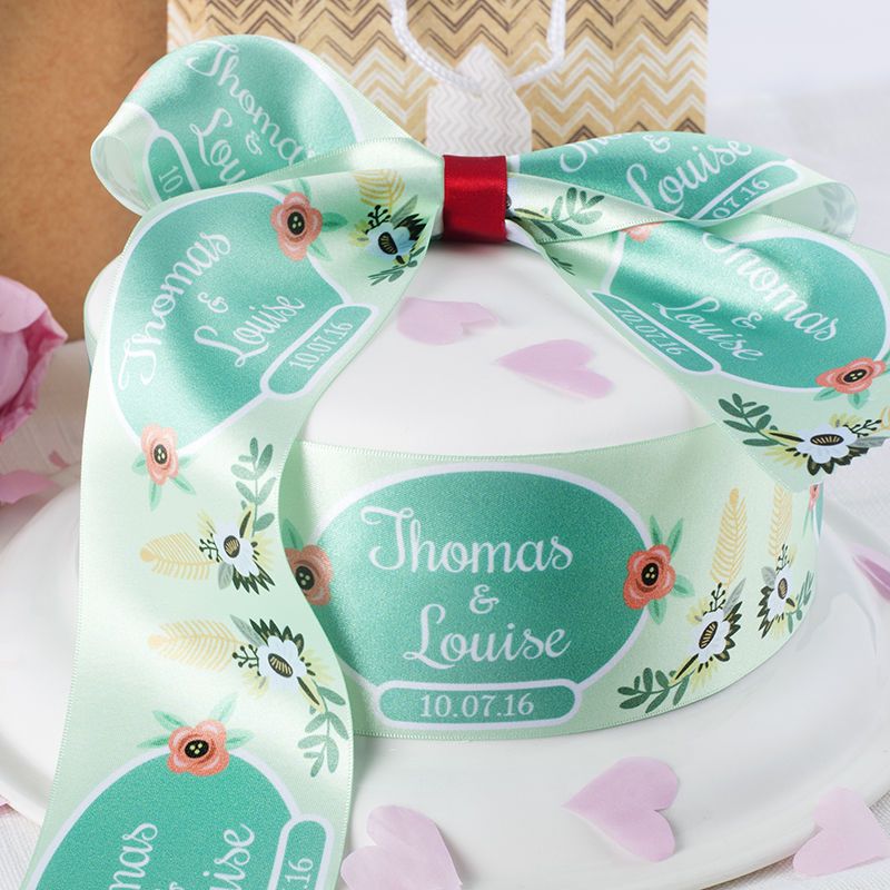 Customize Cake Ribbon Custom Ribbon Printing. Design Your Own Personalised Ribbon