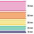 Ribbon customized relative widths graphic
