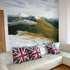 Photo printed fabric wallpaper lounge mountain landscape