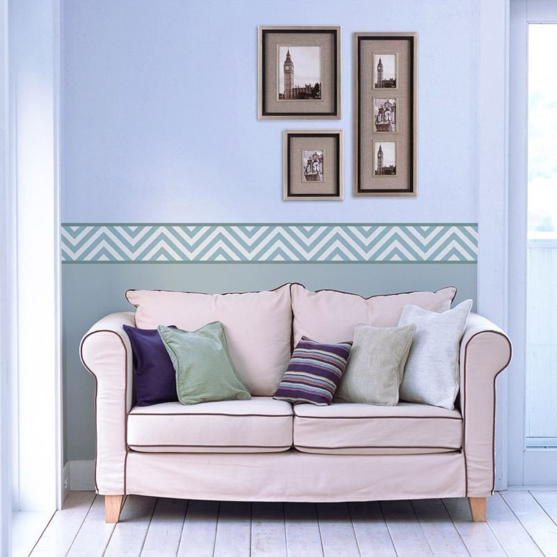 wallpaper borders lounge design