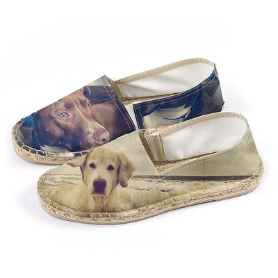 Pet photo printed espadrilles