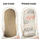 woven jute flat espadrilles insoles