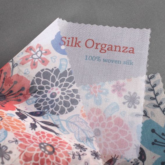 Skir Siden Organza  på metervara