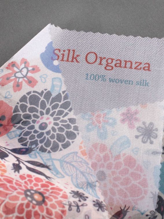 Skir Siden Organza  på metervara