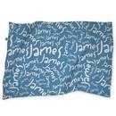 Plaid personnalisé prénom bleu