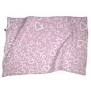 couverture bébé imprimée en rose