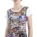 Women's personalised printed tee pocket detail