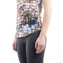 Women's tee curved hem detail