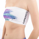 printed bandeau top