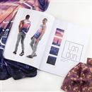 Mode lookbook för modeller eller designers