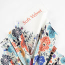 soft velvet fabric customised