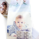 nahafnahme satin krawatte bedruckt mit baby foto