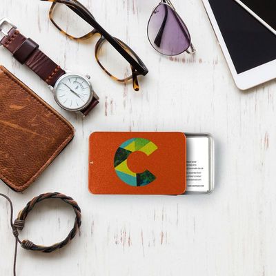 personalized business card holder professional