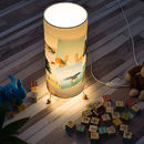 custom photo lamp turned on