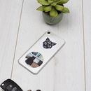 Phone personalised with Cat stickers photo