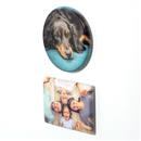 Round and rectangular magnet design photo print