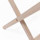 personalised camping stool hinge detail