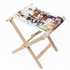 Custom photo montage on personalised folding chair