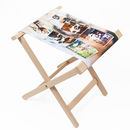 Wooden chair personalised with photo montage