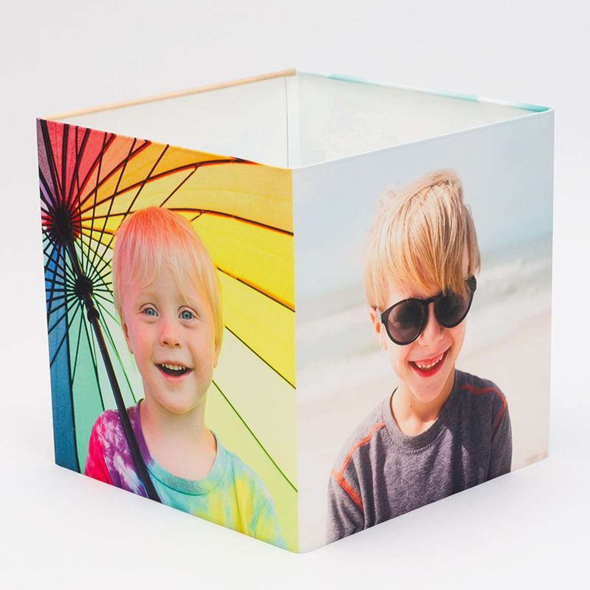 Custom Square Lamp Shades UK. Personalised Photo Lampshade