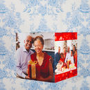 kerstfoto's op lampenkap