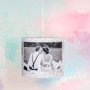 black and white round lamp shade