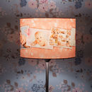 printed lamp shades with collage