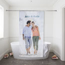 Personalised shower curtains Couple Small size