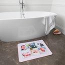 alfombra de ducha con collage