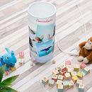 bedrukte staande lamp foto collage