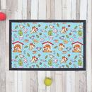 Tapis pour gamelle chien avec design imprimé
