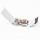Business card holder with magnetic closure.