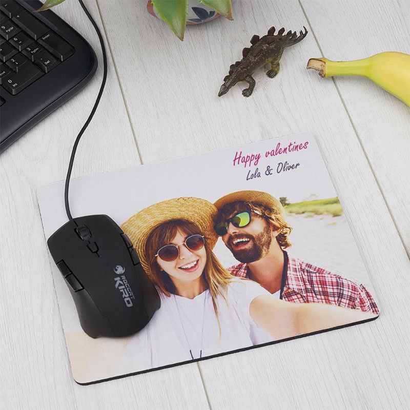 Personalised Mouse mats couple with text