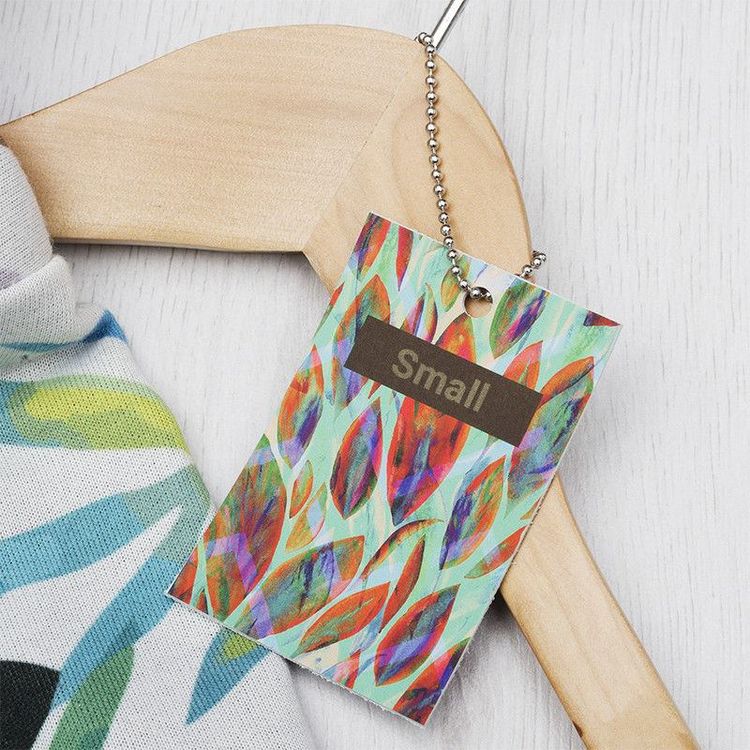 Leather swing tag for print