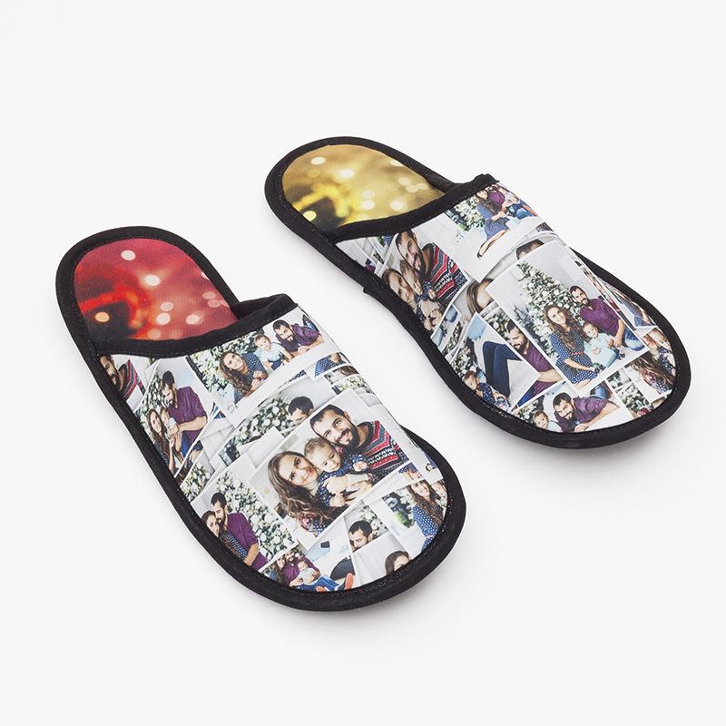 Slippers with my discount face on them