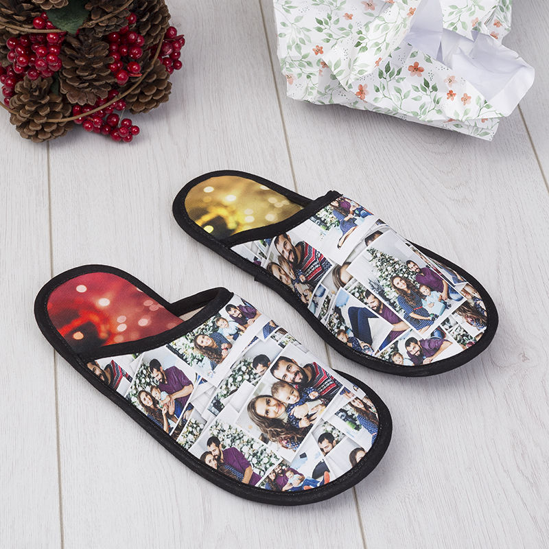 Personalized slippers hot sale for him