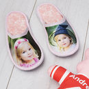 Pantofole Ciabatte Personalizzate Con Foto E Testo, Unisex Taglia Unica 37-45, Made In Italy