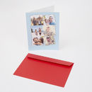 large cards personalized and presented in red envelope