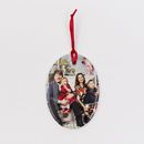 custom Christmas ornaments oval shape